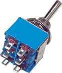 Kippschalter STM-202 on-on (blau) Kippschalter STM-202 on-on (blau)