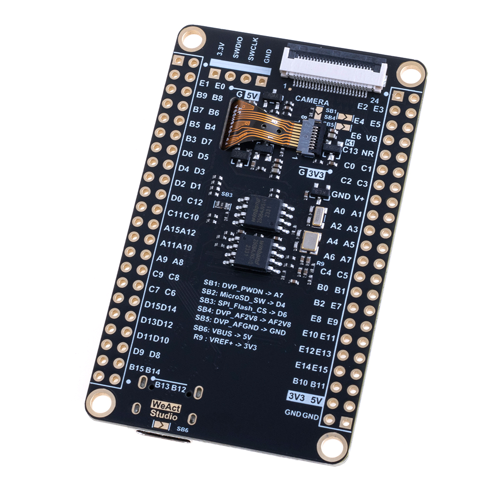 Налагоджувальна плата STM32H723VGT6 з 0.96" LCD та камерою OV2640 (WeAct Studio)