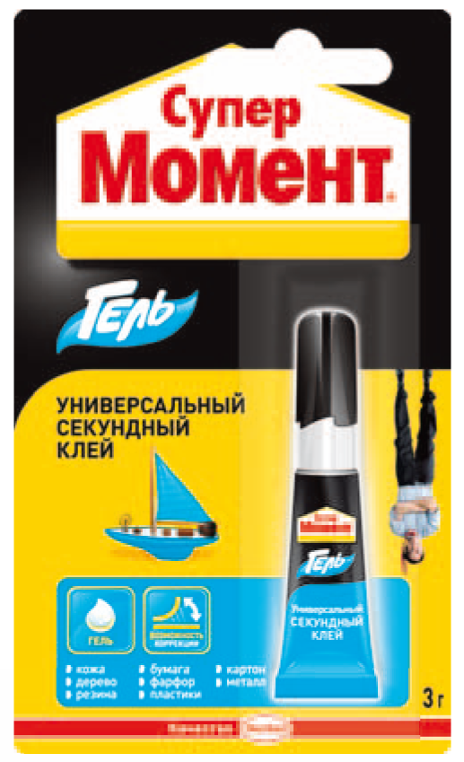 Klebstoff universell "super- Moment Gel", 3g.