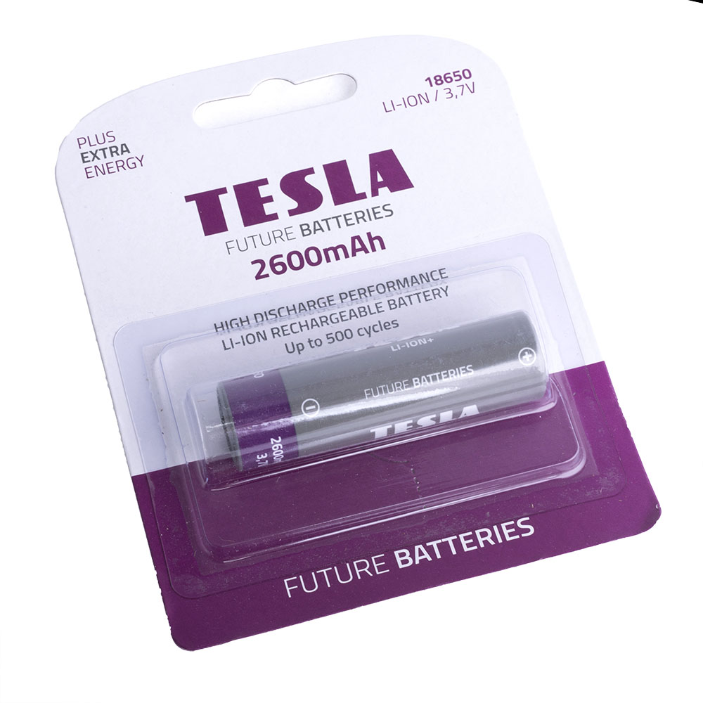 Аккумулятор TESLA ICR18650 (3.7V, 2600mAh) Li-Ion Аккумулятор TESLA ICR18650 (3.7V, 2600mAh) Li-Ion
