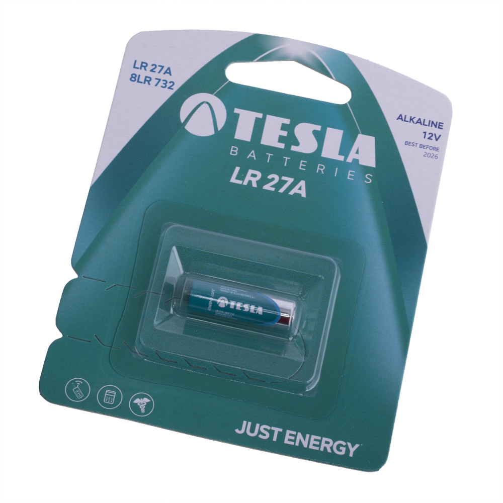 Батарейка TESLA 27A/MN27/A27 12V щелочная Батарейка TESLA 27A/MN27/A27 12V щелочная