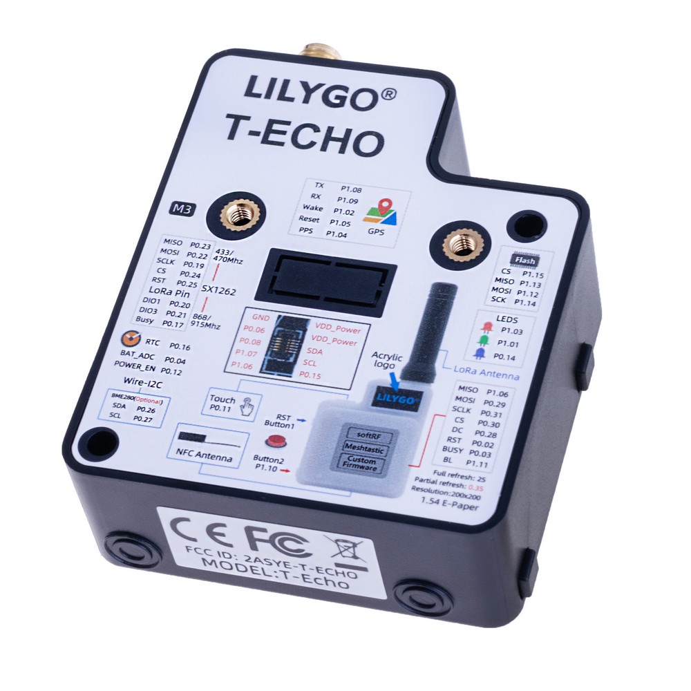 LILYGO® TTGO SoftRF T-Echo NRF52840 433MHz