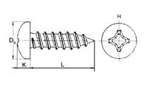 Schrauben fur Metall 2,2x9,5 rund Kopf, Kreuz (SB812295 Schukat)