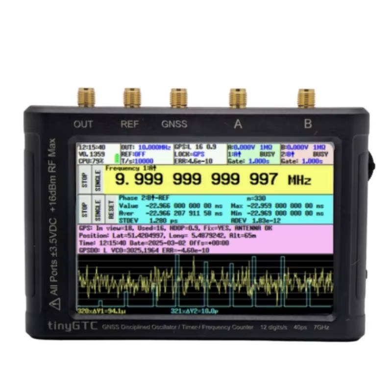 Портативний частотомір tinyGTC 7 ГГц із вбудованим GPSDO (ZC407 - Zeenko)