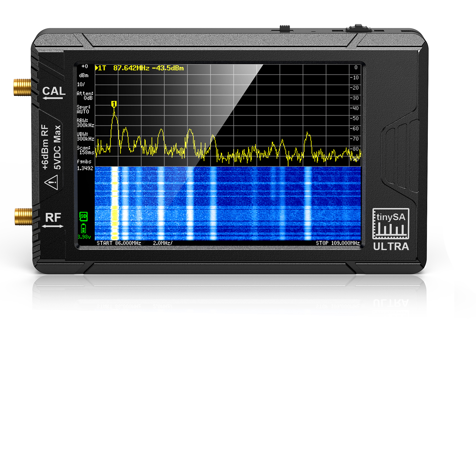 Анализатор спектра tinySA ULTRA 100kHz - 5.3GHz (Zeenko)