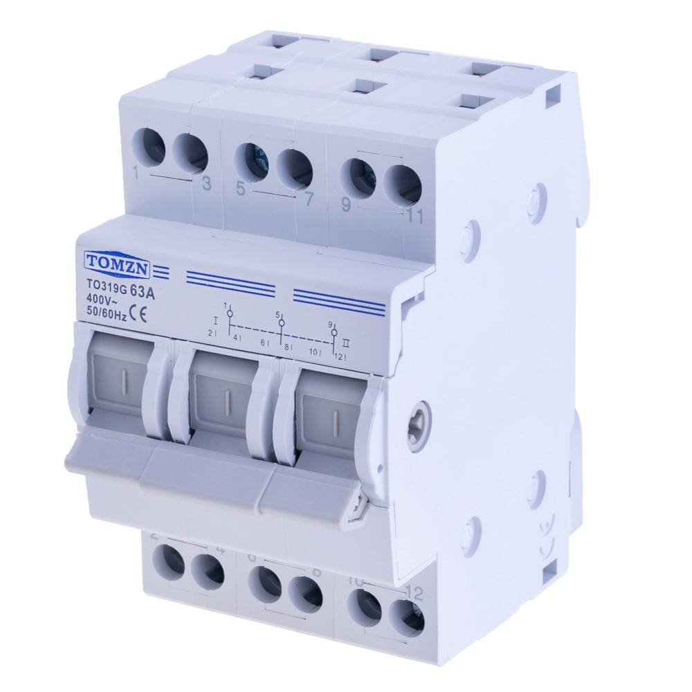MTS Dual Power Manual Transfer Isolating Switch  Interlock Circuit Breaker TO319G 63A(TOMZN)