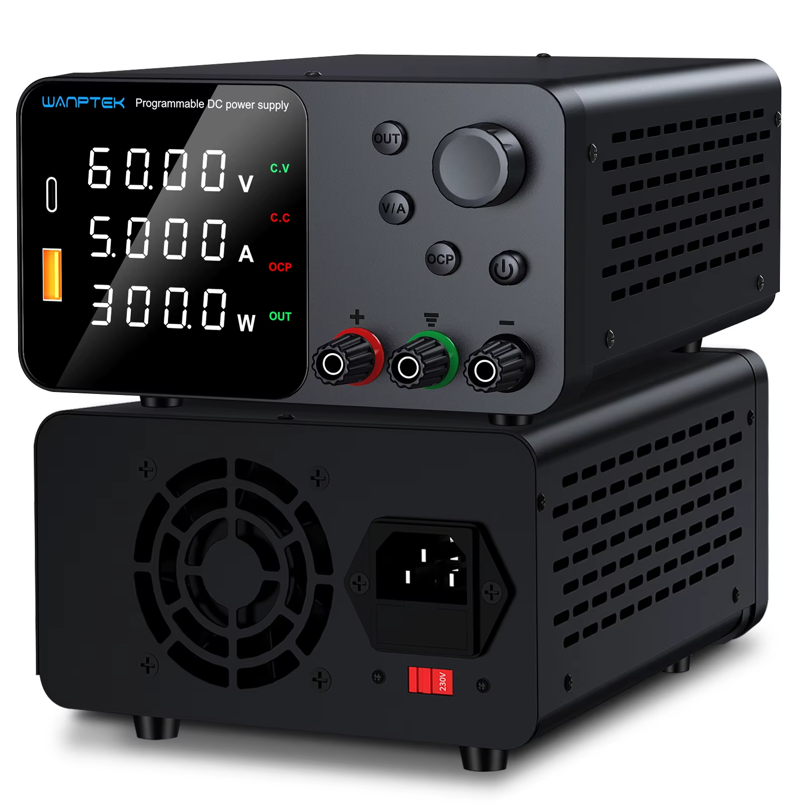 Лабораторний блок живлення одноканальний 60V/5A, TPS605