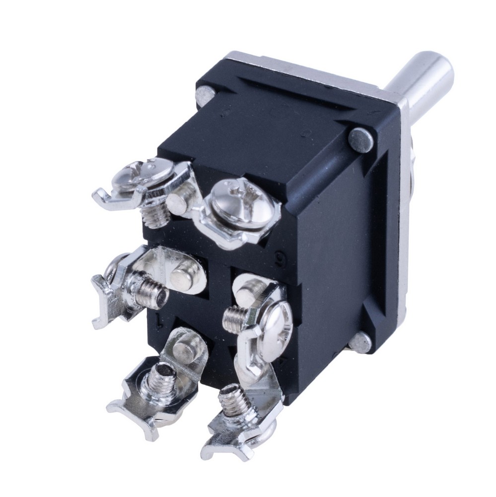 Тумблер 6 контактів ON-OFF-ON KN3F-203