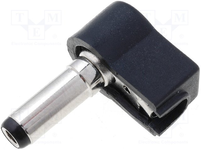 Netzstecker 2,5*5,5 auf Kabel, 14mm, eckig (PC-2.5/5.5K-14)