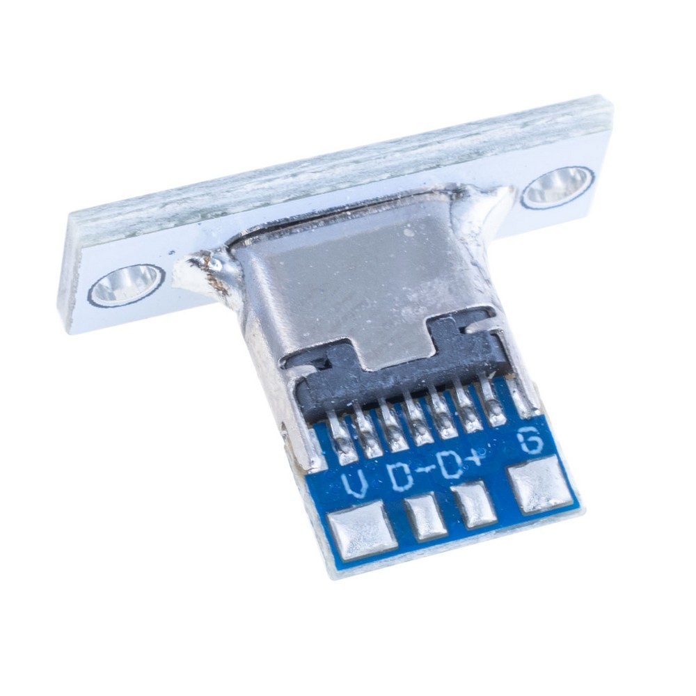 Роз'єм Type-C (5pin/5A, CR-85) на платі на панель