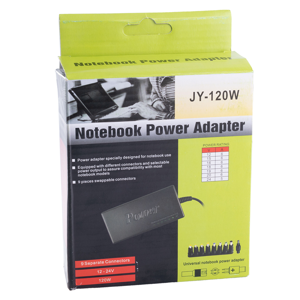 Универсальный блок питания JY-120W 12V/6A, 15V/6A, 16V/6A, 18V/6A, 19V/6A, 20V/6A, 24V/5A