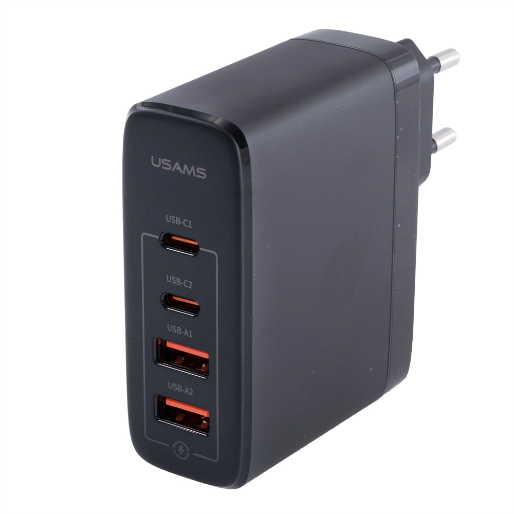 Зарядное устройство US-CC145 T44 100W 4 Ports GaN Fast  2A+2C Charger (USAMS)