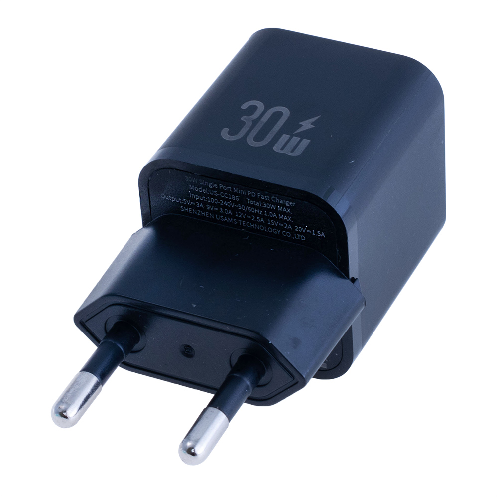 Зарядний пристрій US-CC186 PD30W (USAMS) чорний