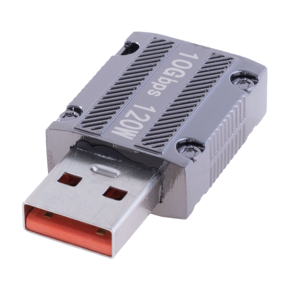Переходник с USB-A 3.0 в USB type-С, 10Gbps, 120W