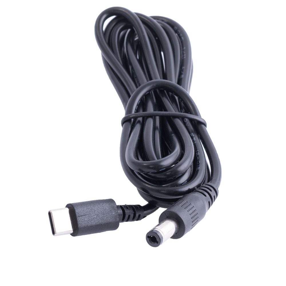Кабель преобразователь USB-C PD в 5.5x2.1mm 9VDC 2m Кабель преобразователь USB-C PD в 5.5x2.1mm 9VDC 2m