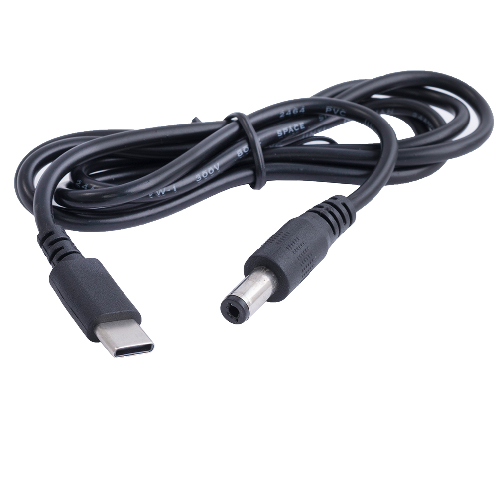 Кабель преобразователь USB-C PD в 5.5x2.1mm 15VDC 1m Кабель преобразователь USB-C PD в 5.5x2.1mm 15VDC 1m