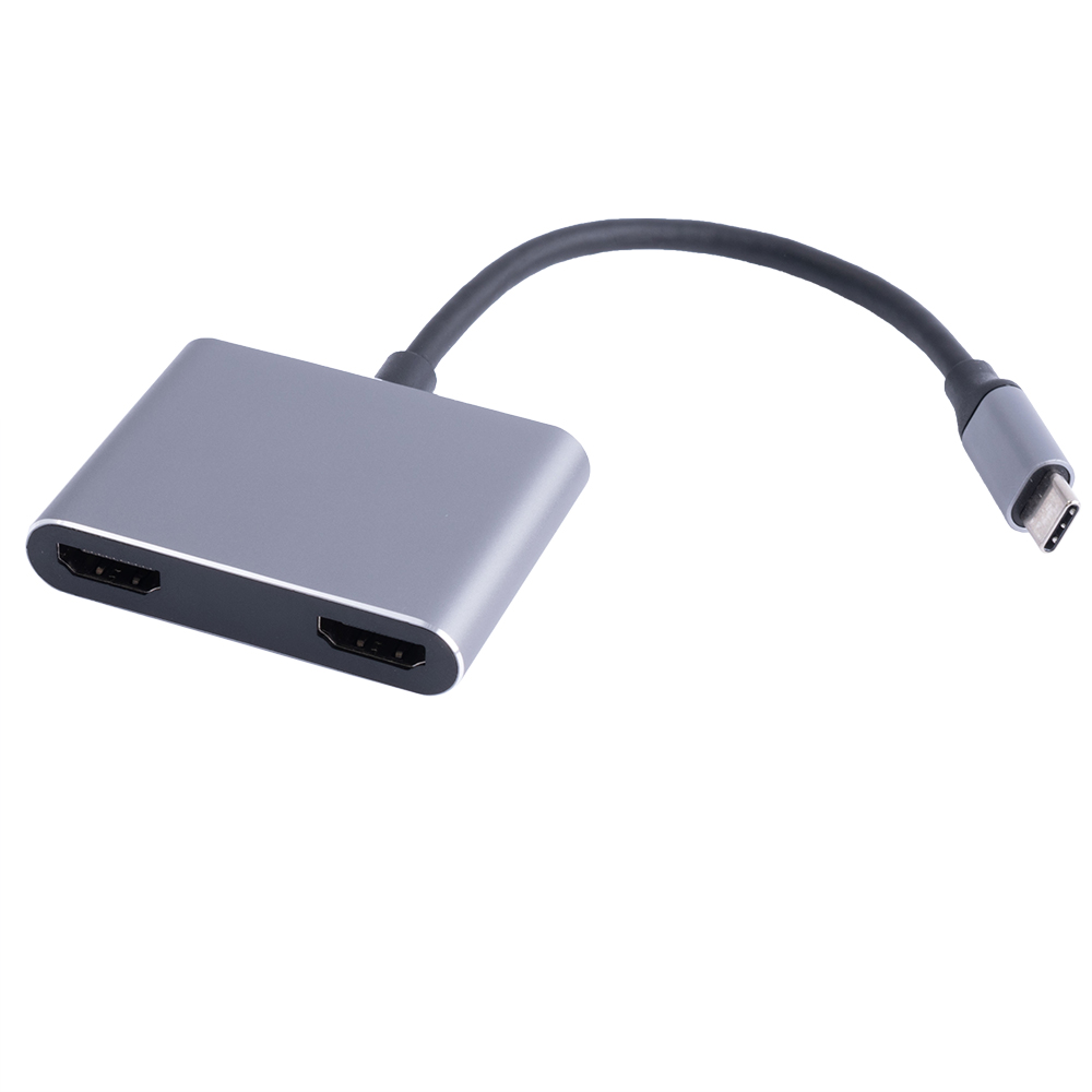Переходник USB type C "папа" to 2 HDMI "мама