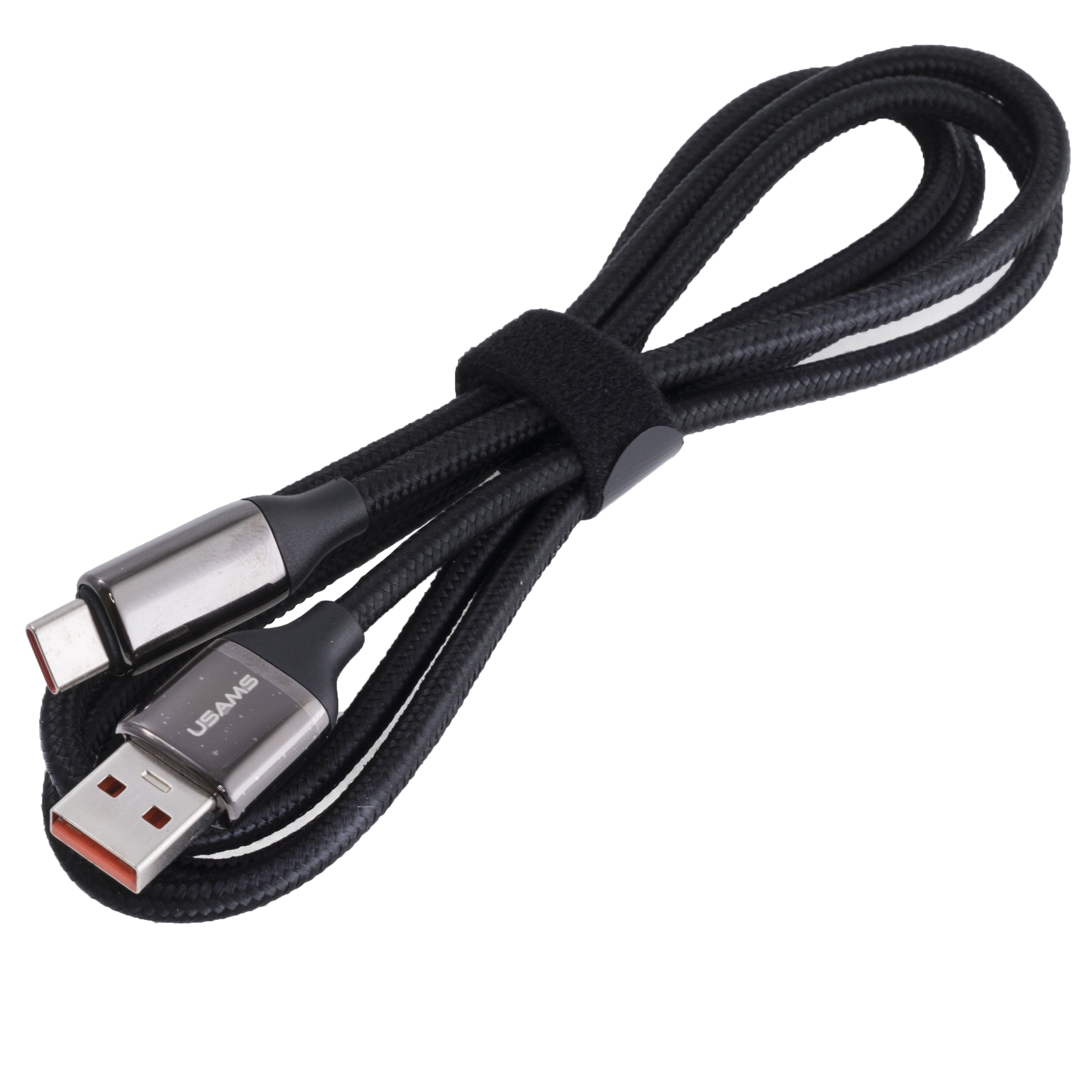 Кабель USB US-SJ544 U78 (USAMS) Type-C Digital Display 6A Fast Charging & Data Cable (USAMS) 1.2м черный
