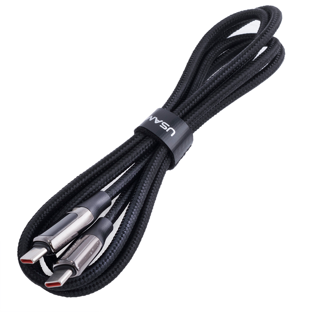 Кабель USB US-SJ546 U78 (USAMS) Type-C – Type-C 100W PD Fast Charging & Data Cable (USAMS) 1.2м черный
