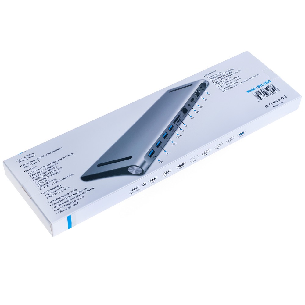 Концентратор USB 3.0, type-С HUB 11 в 1