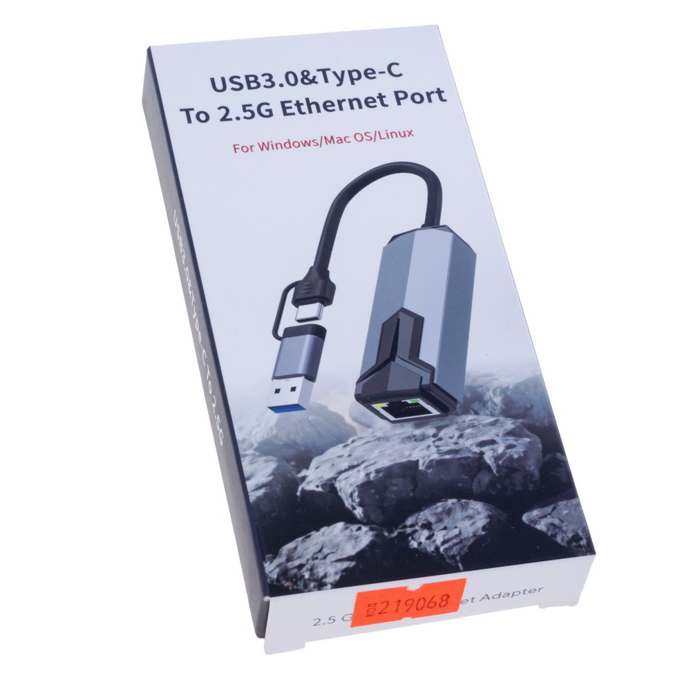 Adapter USB3.0/Type-C auf Ethernet port 2.5G Adapter USB3.0/Type-C auf Ethernet port 2.5G