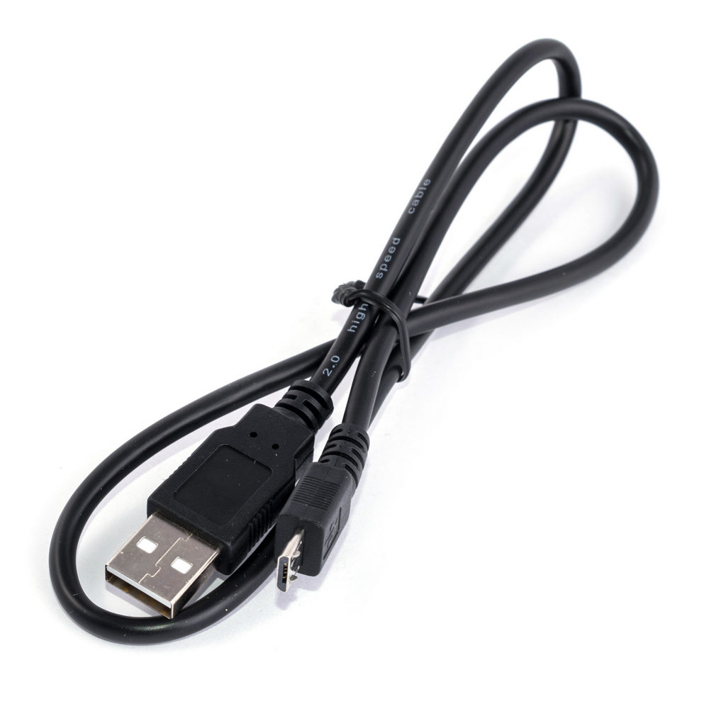 Kabel USBA-plug - USBmicro - plug, 0,6м, schwarz (USB-MICBM-0.6BK)