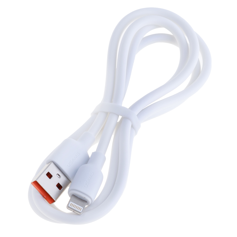 Кабель USB Lighting 2.4A 1m, білий (SJ604USB01 – USAMS)