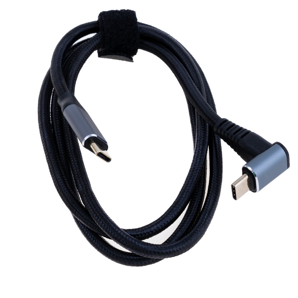 Kabel USB type-C male gewinkelt / USB type-C male , PD100W 1m
