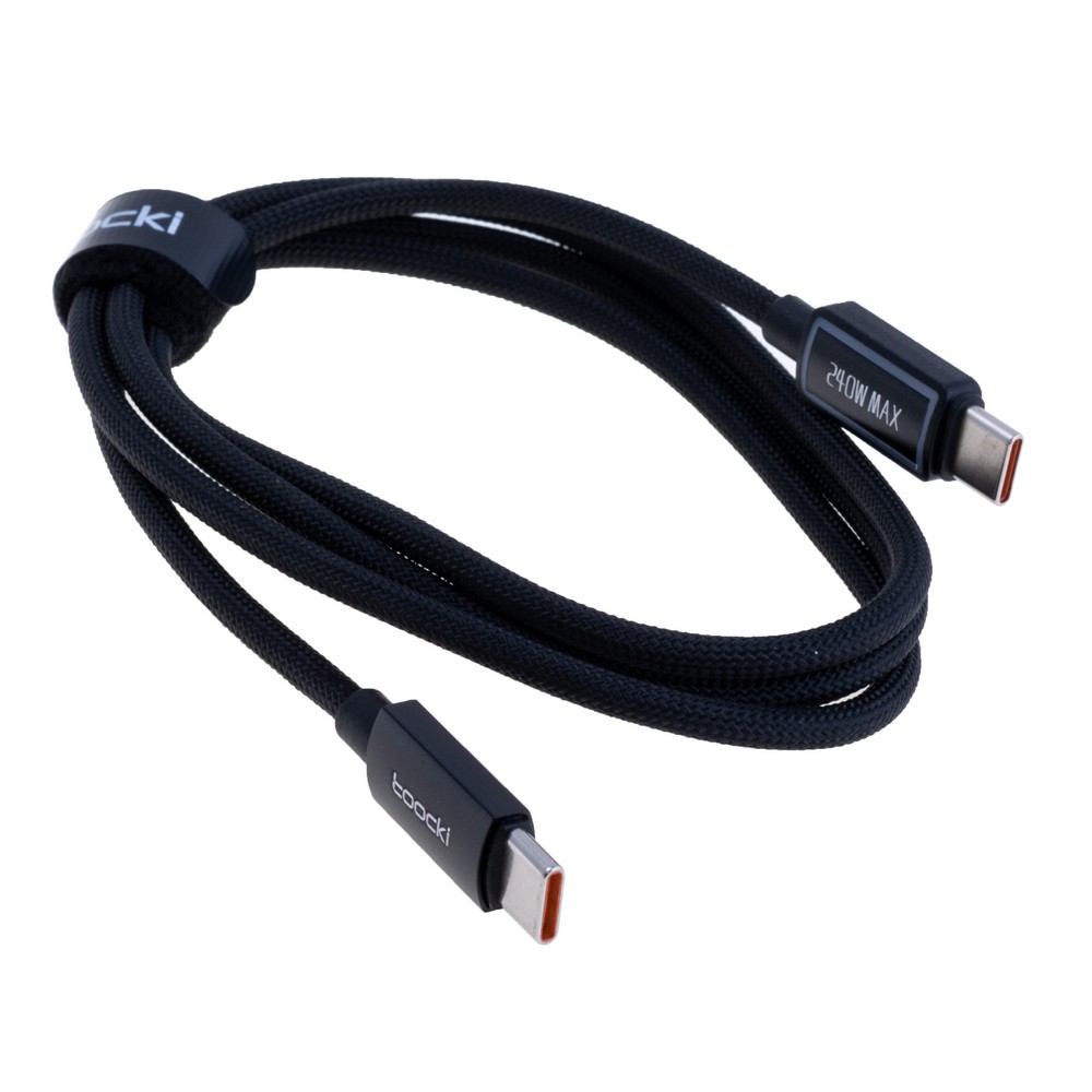 Провід USB type-C / USB type-C 240W, чорний, 1 метр, 40100020 Провід USB type-C / USB type-C 240W, чорний, 1 метр, 40100020