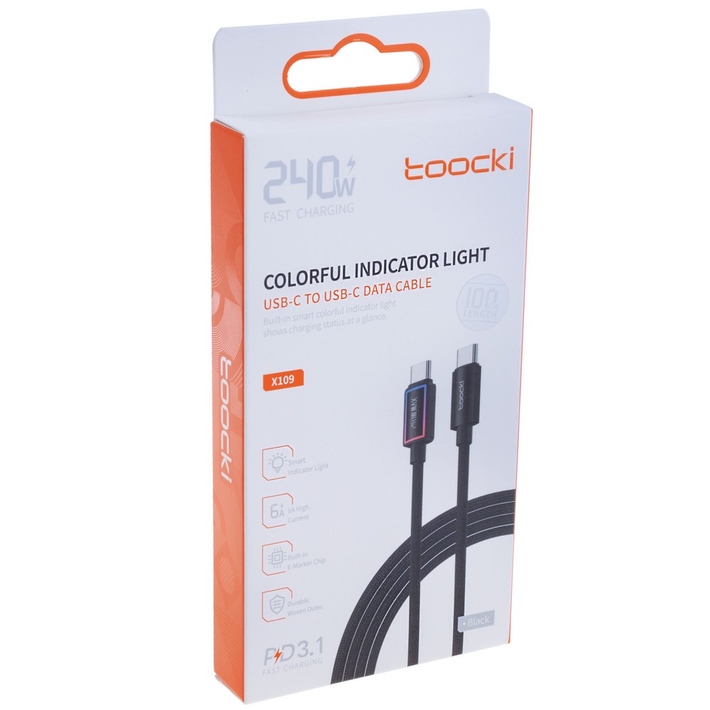 Провід USB type-C / USB type-C 240W, чорний, 1 метр, 40100020 Провід USB type-C / USB type-C 240W, чорний, 1 метр, 40100020