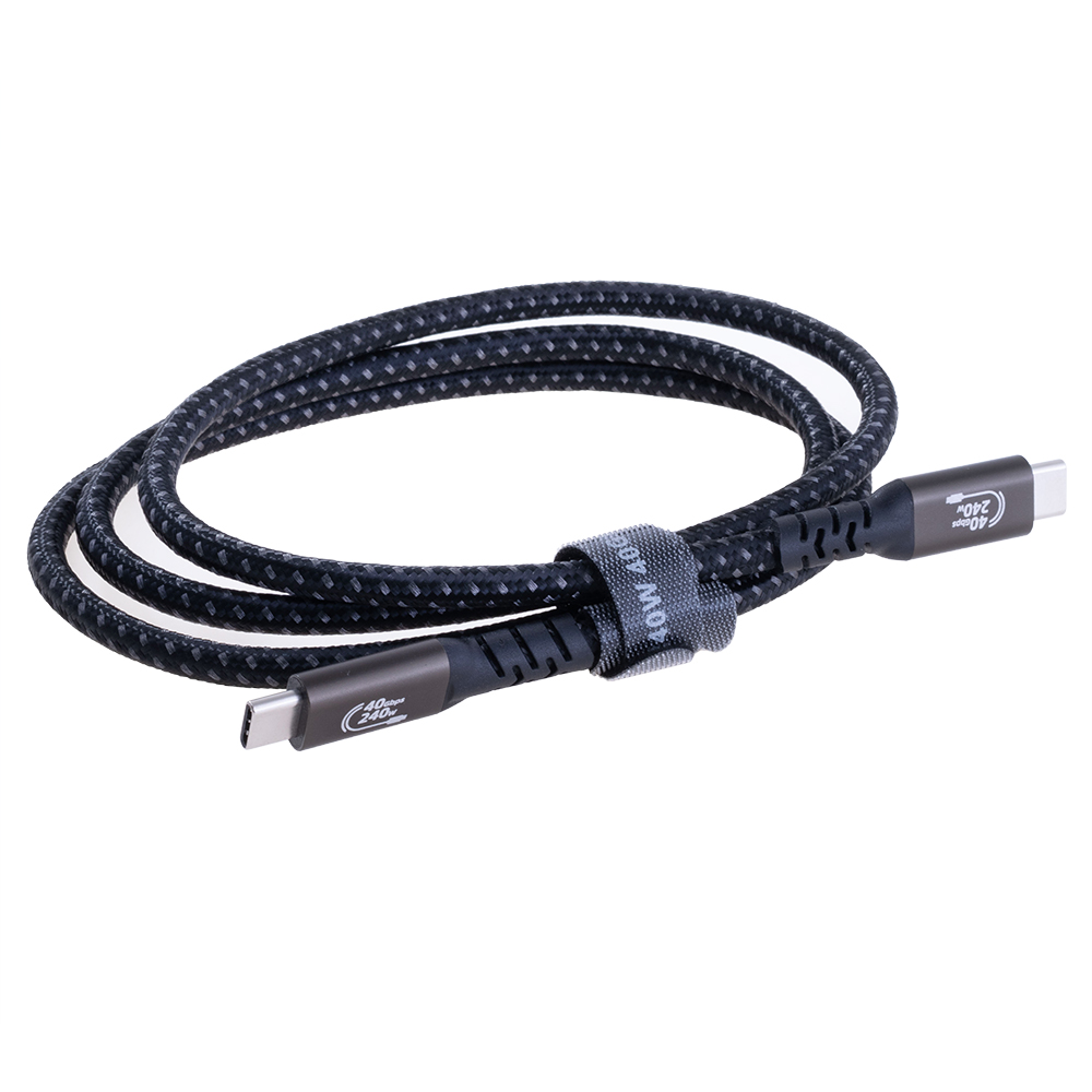 Кабель USB 4.0 type-C - USB 4.0 type-C 240W PD 1 метр