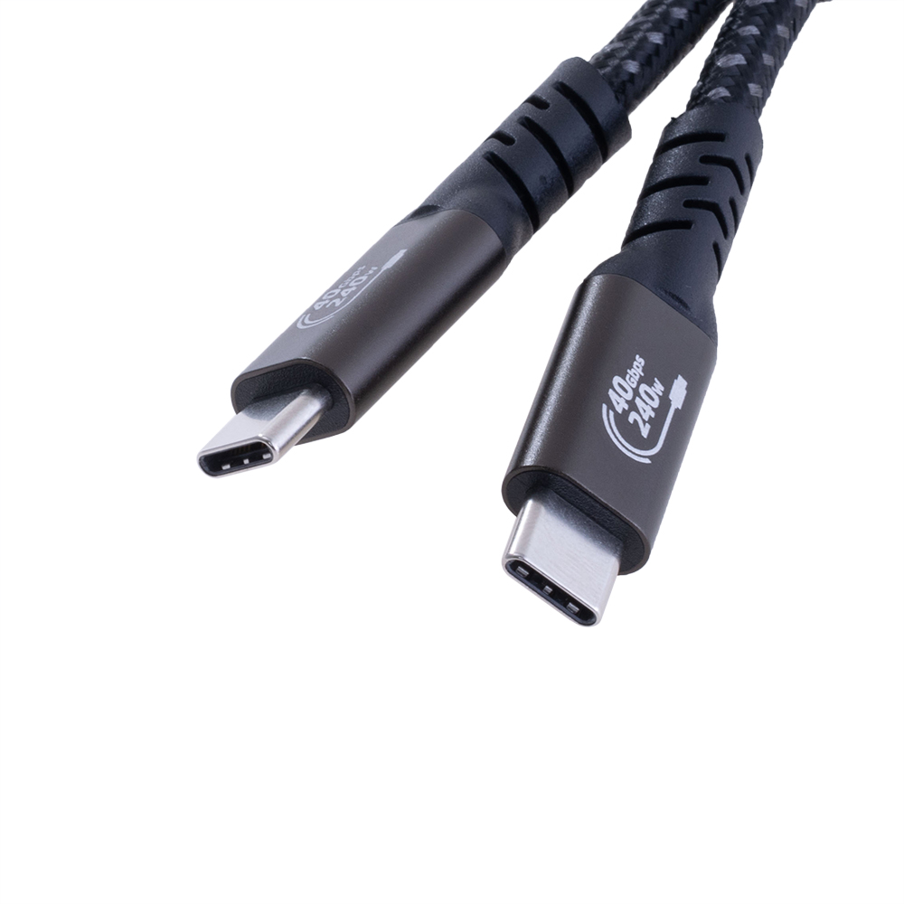 Кабель USB 4.0 type-C - USB 4.0 type-C 240W PD 1 метр