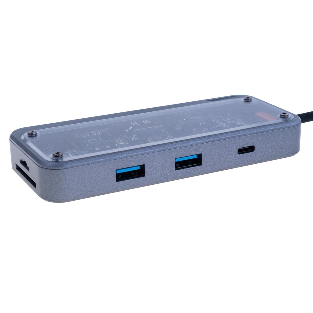 Dockingstation USB Type-C 8-in-1 mit HDMI, RJ45, USB 3.0, USB 2.0, PD, SD/TF Dockingstation USB Type-C 8-in-1 mit HDMI, RJ45, USB 3.0, USB 2.0, PD, SD/TF