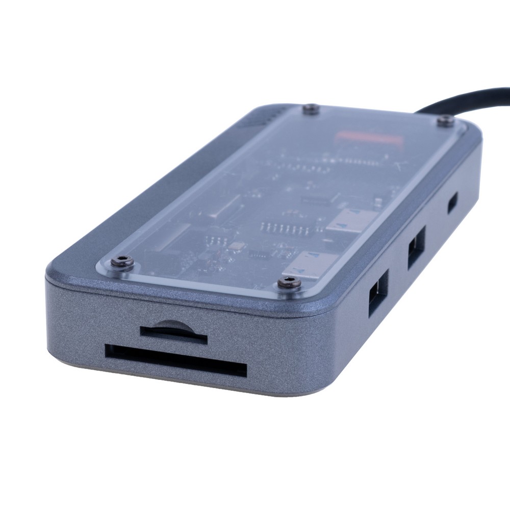 Dockingstation USB Type-C 8-in-1 mit HDMI, RJ45, USB 3.0, USB 2.0, PD, SD/TF Dockingstation USB Type-C 8-in-1 mit HDMI, RJ45, USB 3.0, USB 2.0, PD, SD/TF