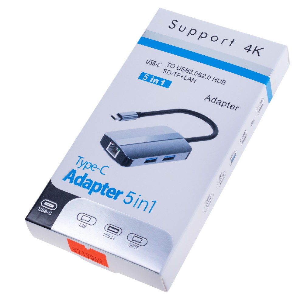 Dockingstation USB Type-C auf RJ45 100Mbps, USB 3.0, USB 2.0, TF/SD Dockingstation USB Type-C auf RJ45 100Mbps, USB 3.0, USB 2.0, TF/SD