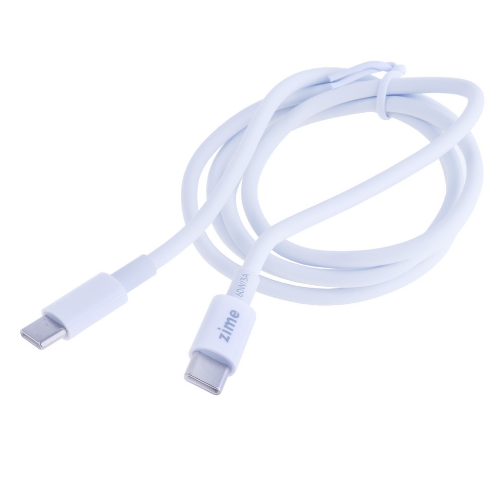 Кабель USB Type-C - Type-C 1метр білий (X60W3AC2C – zime) Кабель USB Type-C - Type-C 1метр білий (X60W3AC2C – zime)