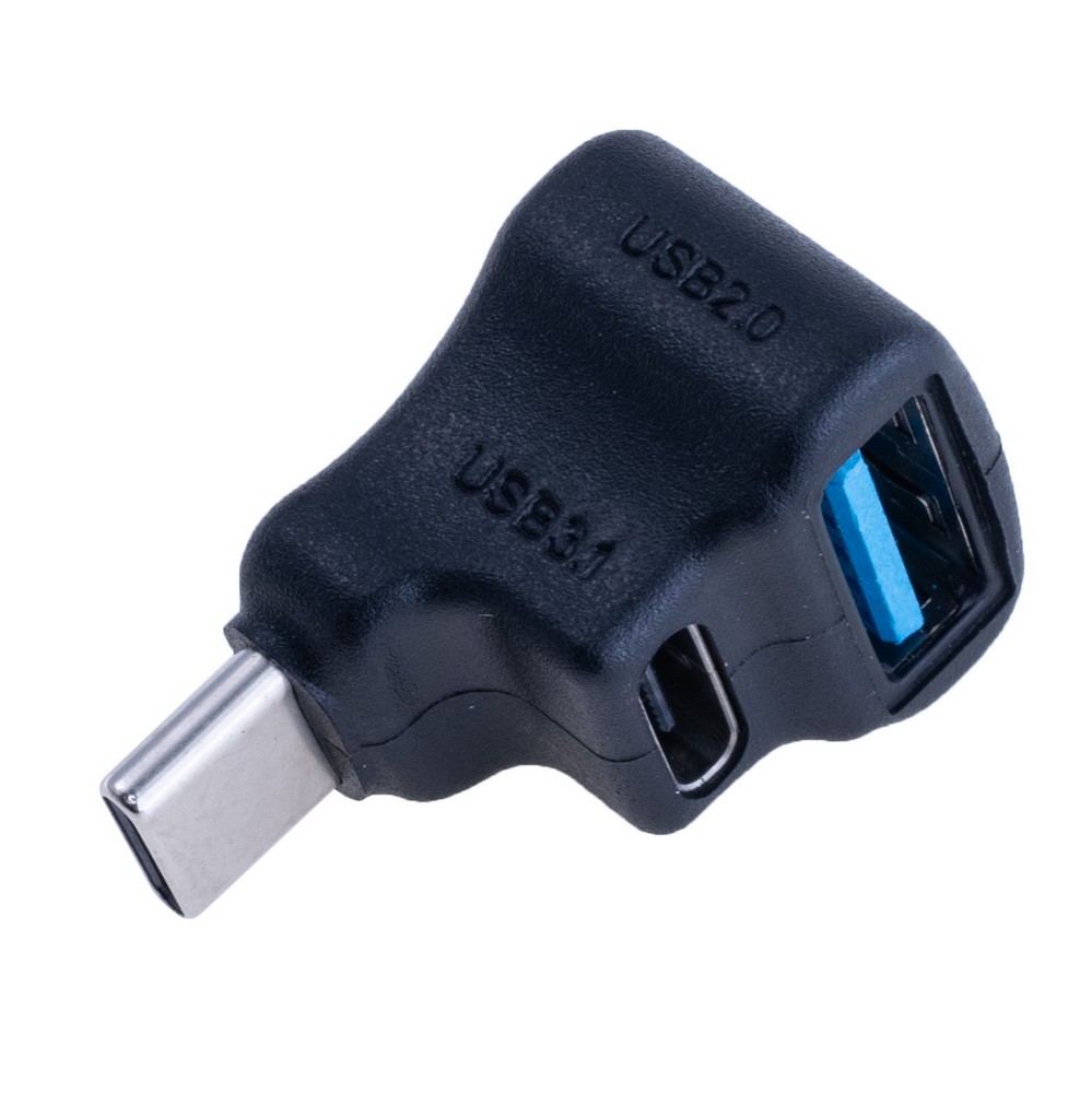 Компактний хаб USB type-C->USB-A/USB type-C
