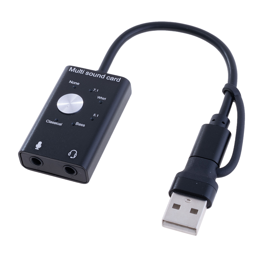 Внешняя звуковая карта USB/ USB-type-С
