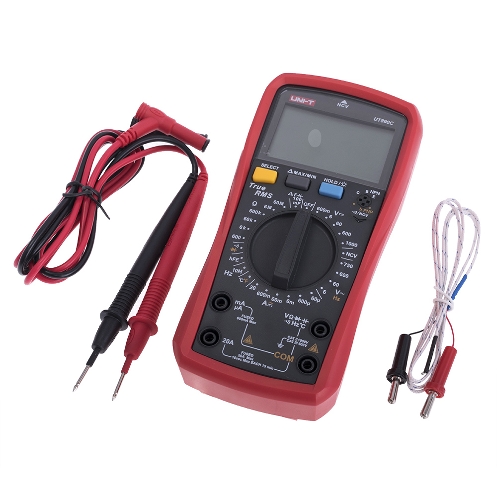 UT890C (UNI-T) Digital Multimeter Примята картонная коробка