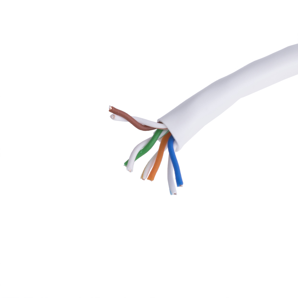 Витая пара UTPD/CCA-E (U/UTP; 5e; 4x2x24AWG; одножильный; CCA; PVC; белый)