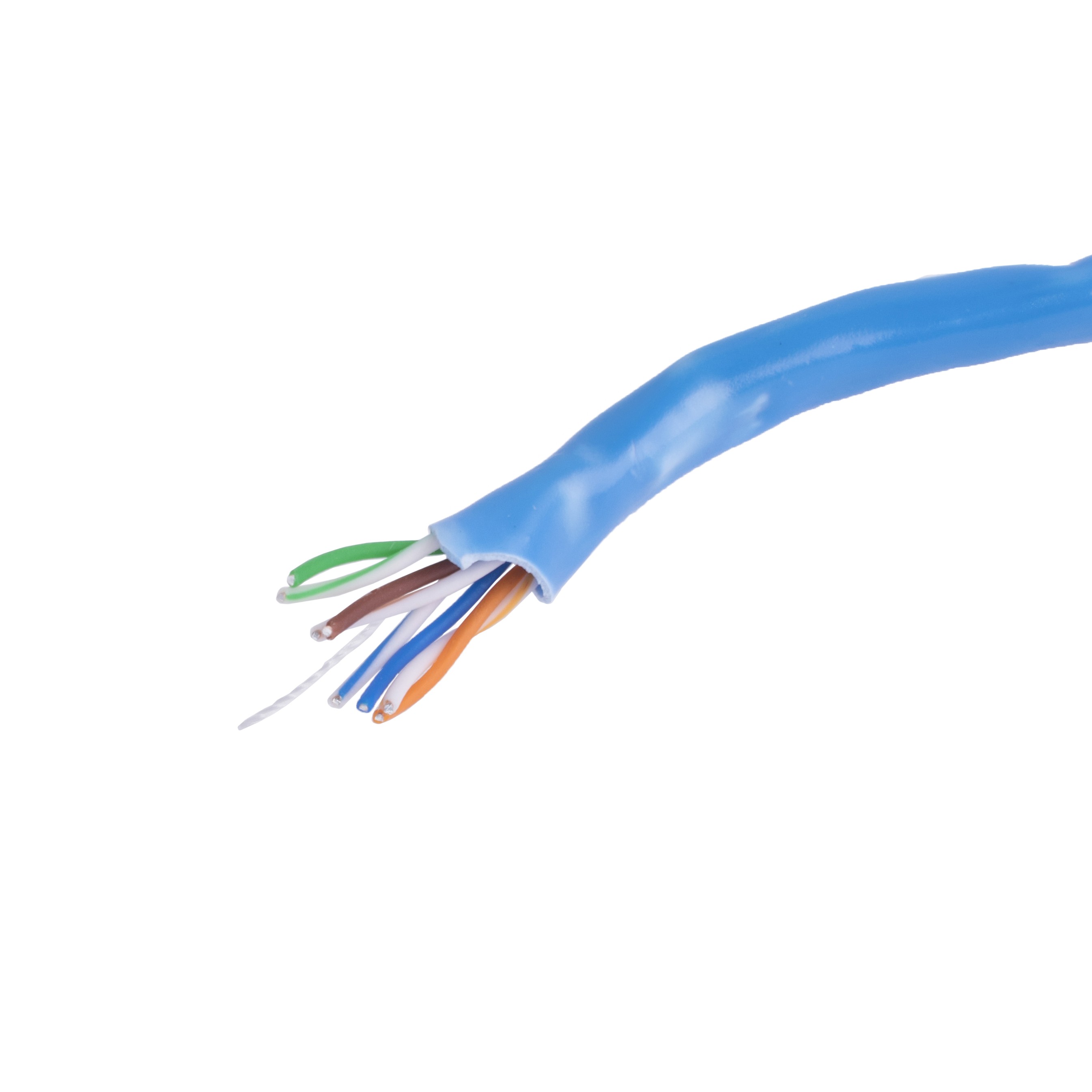 Витая пара UTPD/CCA-E (U/UTP; 5e; 4x2x24AWG; одножильный; CCA; PVC; голубой)