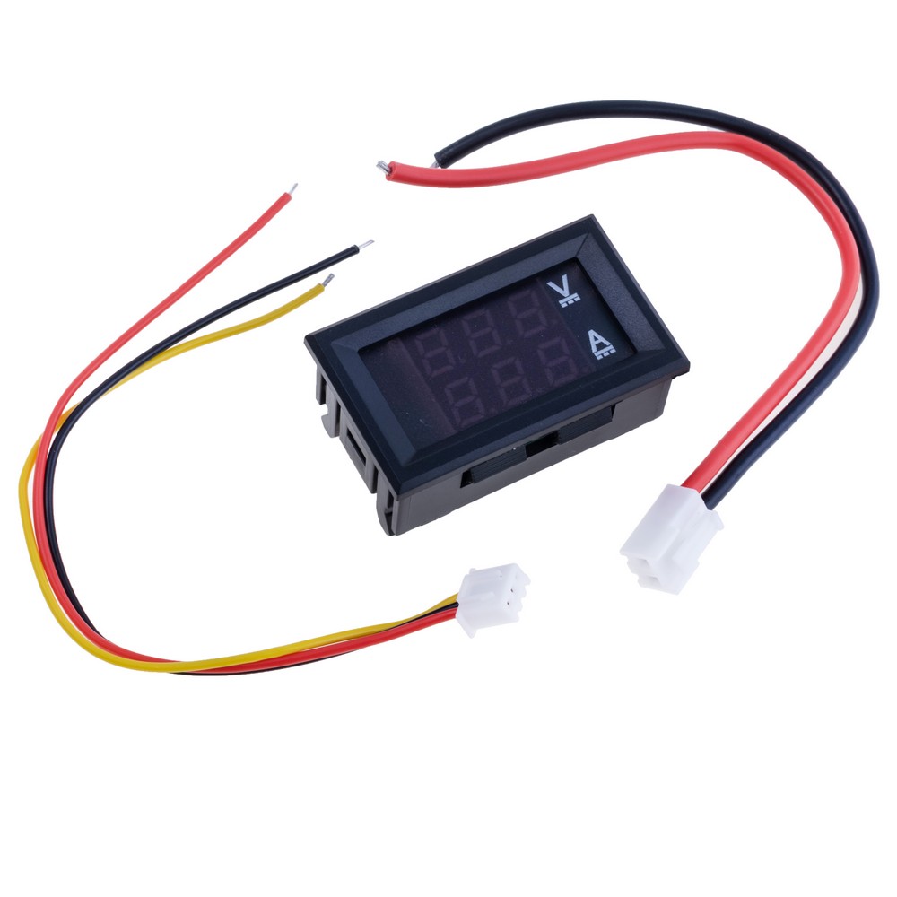 Вольт/аметр DC100V/50A (DSN-VC288) червоний/синій