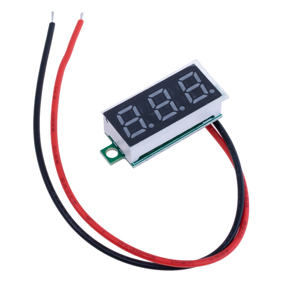 Вольтметр цифровий DC 2.5-30V 0.28" (синій) Вольтметр цифровий DC 2.5-30V 0.28" (синій)