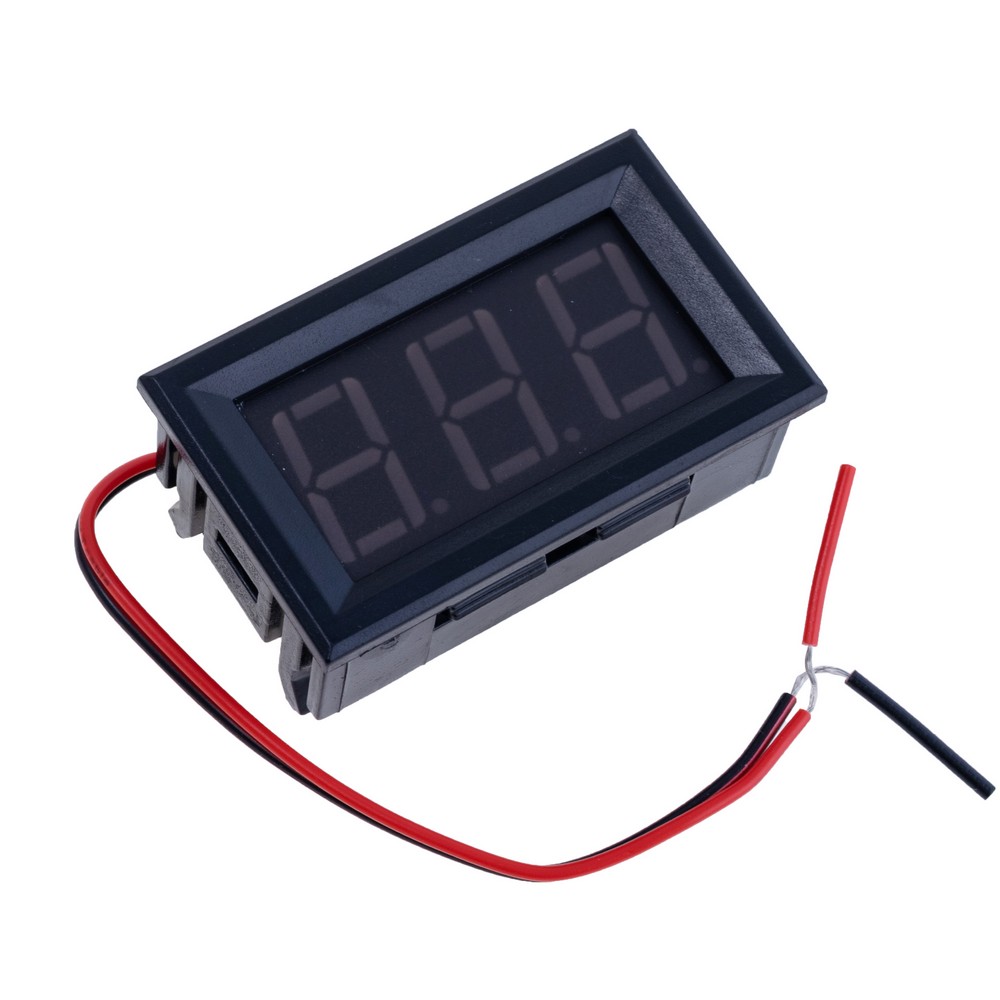Вольтметр цифровий DC 5-120V 0.56" (зелений) Вольтметр цифровий DC 5-120V 0.56" (зелений)