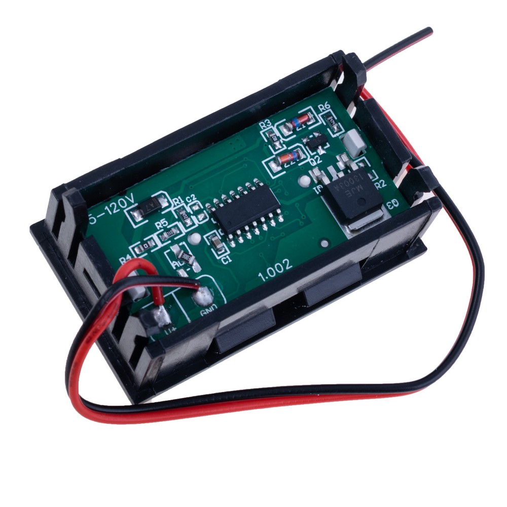 Вольтметр цифровий DC 2.5-30V 0.28" (синій) Вольтметр цифровий DC 2.5-30V 0.28" (синій)