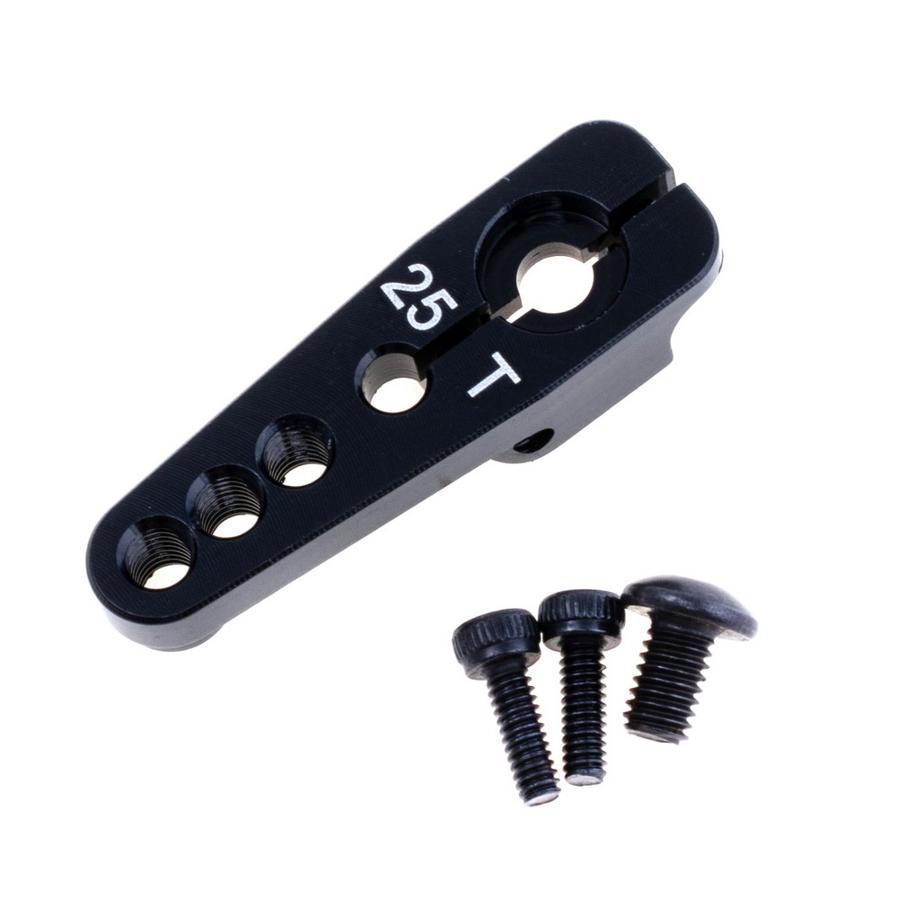 Hebel für Servo schwarz 25T, M-129 Hebel für Servo schwarz 25T, M-129