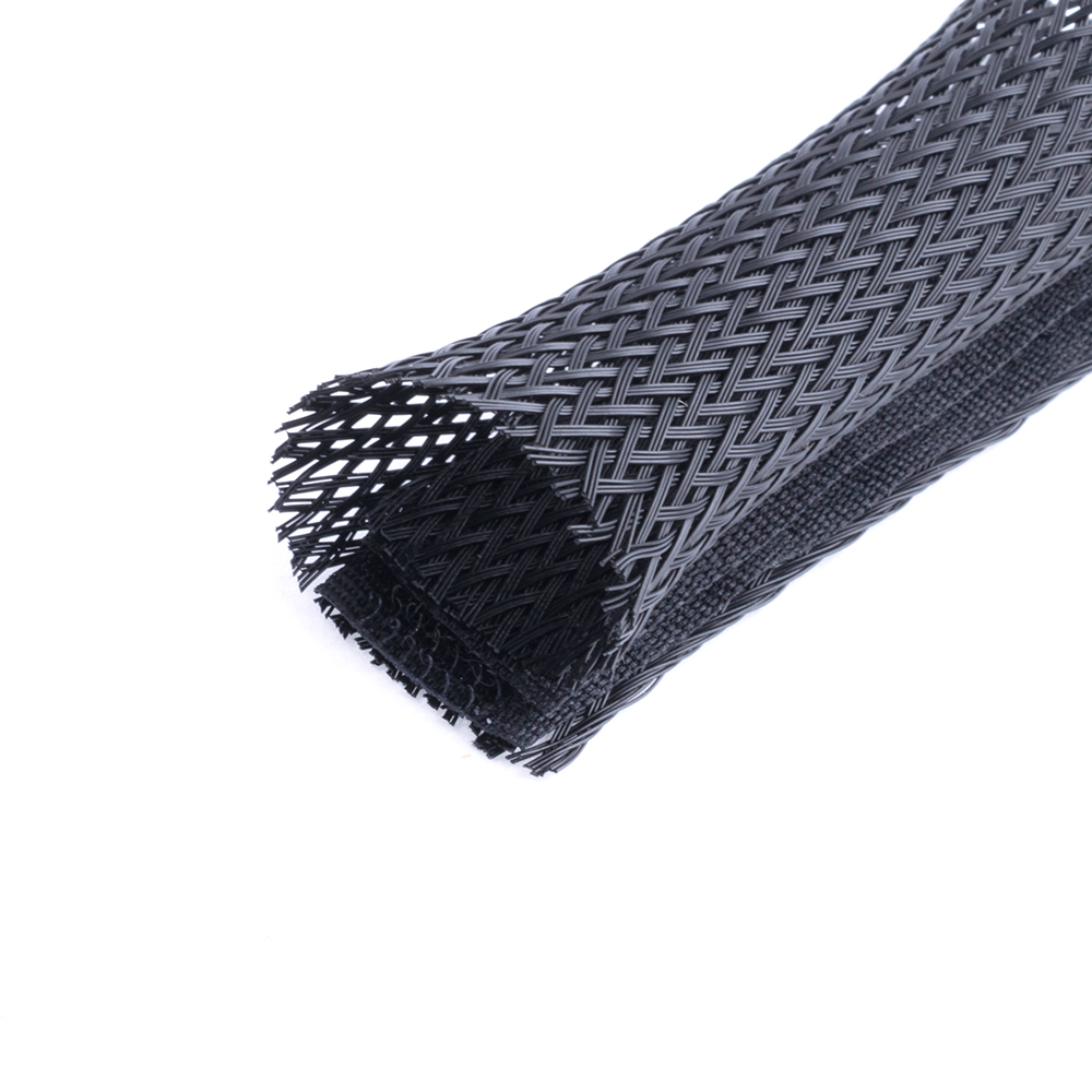 ПЭТ рукав для кабеля с застёжкой чёрный Velcro 16мм (SB-ES-SC-016)