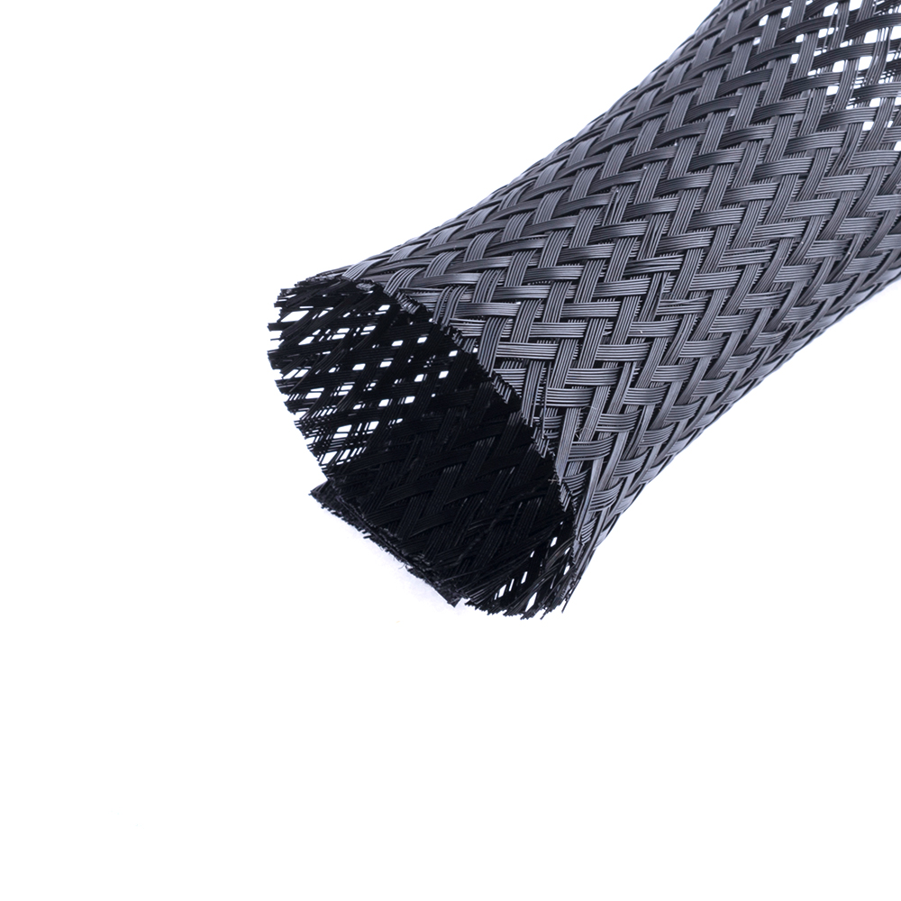 ПЭТ рукав для кабеля с застёжкой чёрный Velcro 30мм (SB-ES-SC-030)