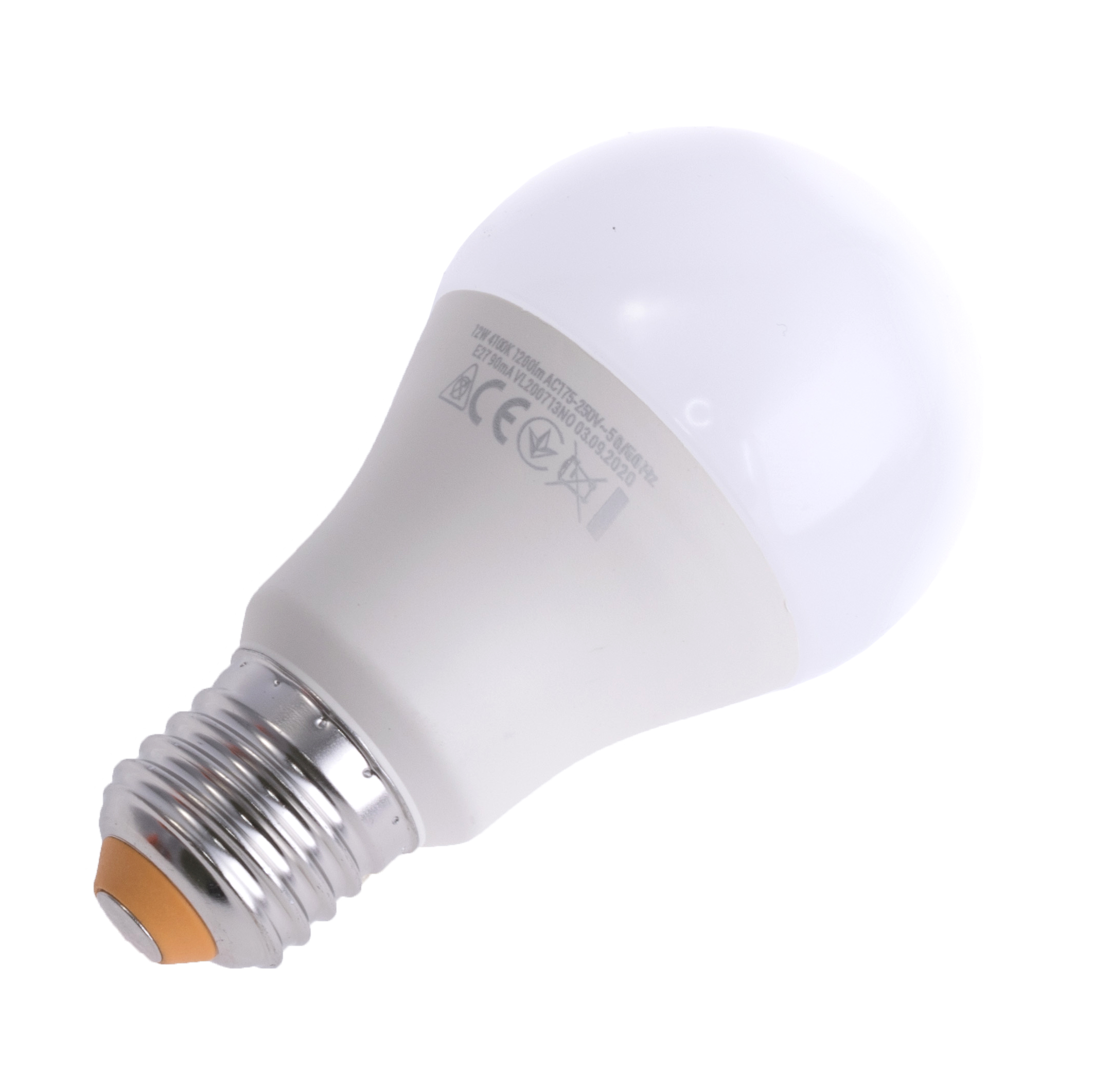 Лампа светодиодная 12Вт VIDEX Standart, 4100К, E27, 220V  (VL-A60e-12274)