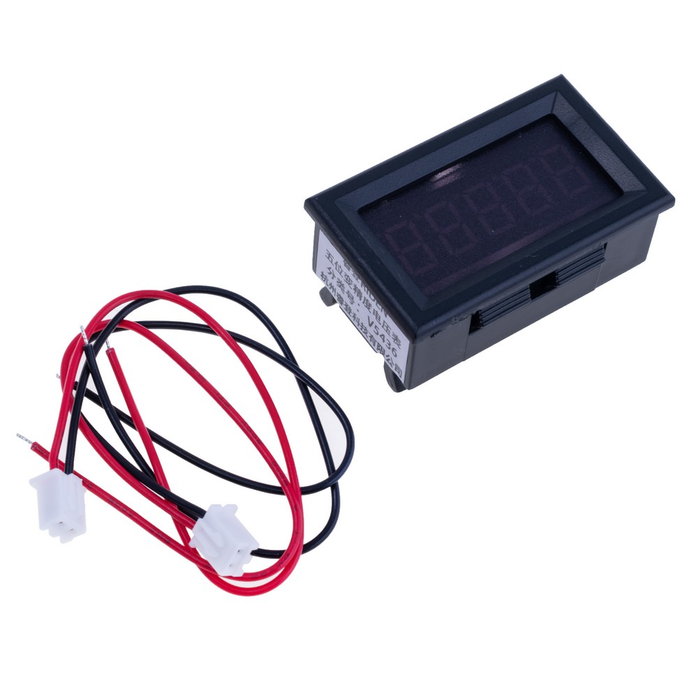 Вольтметр на панель 0.36" (червоний)